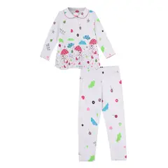 SANTANA - Pijama Niña Cenefa Verde