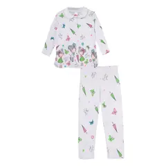 SANTANA - Pijama Niña Cenefa Verde