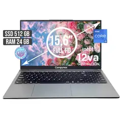 COMPUMAX - PORTATIL INTEL CORE I5-12450H SSD 512GB RAM 24GB LED 15,6 FULL HD