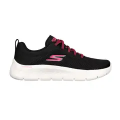 SKECHERS - TENIS AZUL PARA DAMA SK GO WALK FLEX BLACK HOT PINK 124952BKHP