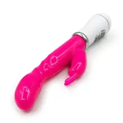 GENERICO - Vibrador conejo doble estimulación 12 Vel Recargable Rosa