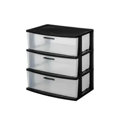 PLASTICOS MQ - Comoda Para Almacenamiento 3 Cajones Eclypse Marca Mq