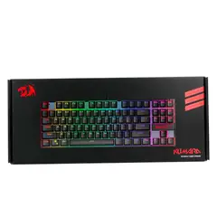 REDRAGON - Teclado Gamer Kumara K552 Negro Alámbrico RAINBOW Switch Rojo