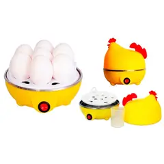 GENERICO - Hervidor De Huevos Eléctrico Gallina 6 Huevos Color Amarillo