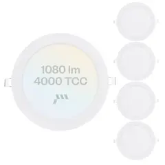 VCP - Panel Led 18w Pack X 5 Incrustar Embutir Luz Neutra Certific