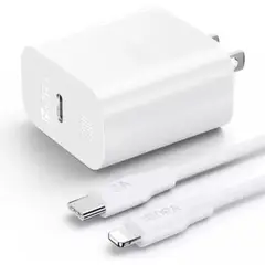 1HORA - Cargador Para Iphone Carga Rapida 20w Carga Segura 50% en 30 minutos