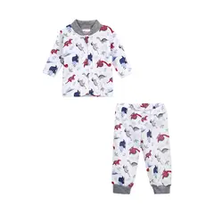 SANTANA - Pijama Bebé Azul Maya