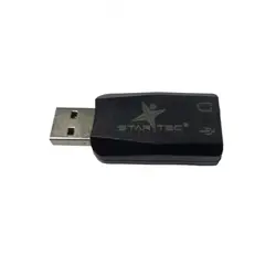 STARTEC - Tarjeta De Sonido Con Auxiliar Y Salida De Microfono