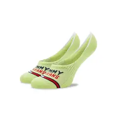 TOMMY HILFIGER - Pack De 2 Calcetines Invisibles Blanco-Amarillo