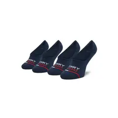 TOMMY HILFIGER - Paquete De 2 Calcetines Invisibles Con Logo Bordado
