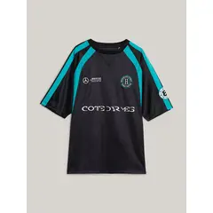 TOMMY HILFIGER - Camiseta negra de fútbol Tommy x Mercedes F1 x CR George Russell