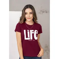 RUTTA - Camiseta Mujer Vinotinto 1117