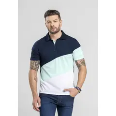 MARKETING PERSONAL - Polo Masculino Azul Navy Mp 1875
