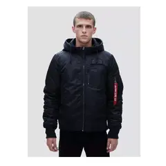 ALPHA INDUSTRIES - Chaqueta con Capota Ma-1 Hooded Rib Flight Jacket