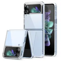 GENERICO - Clear Case Hybrid Protector Compatible Samsung Z Flip 4 Transparente
