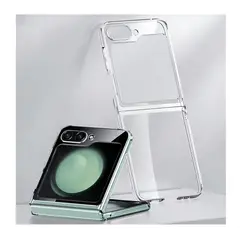 GENERICO - Clear Case Hybrid Protector Compatible Samsung Z Flip 5 Transparente