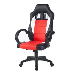 AKIVOY - Silla Gamer Kyoto Rojo Blanco y Negro
