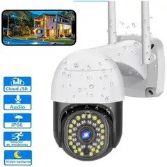 ONE PIXEL - Cámara Seguridad Wifi Smart 360° Vision Nocturna Domo PTZ SD