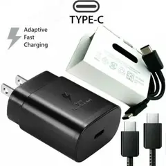 GENERICO - Cargador Tipo C 25w Carga Rápido Para Samsung + Cable