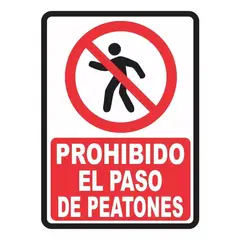 GENERICO - Señalización Aviso Propiedad Privada Prohibido Paso 20x15 Cm