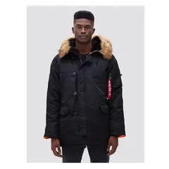 ALPHA INDUSTRIES - Chaqueta de Invierno N-3B Slim Fit Parka
