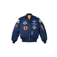 ALPHA INDUSTRIES - Chaqueta de Parches Ma-1 Squadron Flight Jacket
