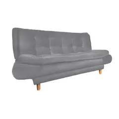 EKONOMODO COLOMBIA - Sofa Cama 3 Puestos Clic Clac En Madera De Pino Kloe Gris 90X170X84