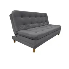 EKONOMODO COLOMBIA - Sofa cama 3 puestos Clic Clac en Madera de Pino Yezz Gris 90x170x84