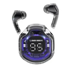 ZHOPI CO - Audifonos Bluetooth Ultrapods 5.3 Pro Inalambricos Negro Transparente