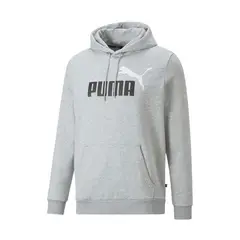 PUMA - Hoodie Hombre Big Logo Fl Ligth Gris.