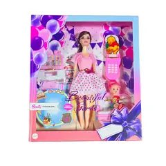 GENERICO - Muñeca Vestido Princesa Celular Accesorios Juguete Niña
