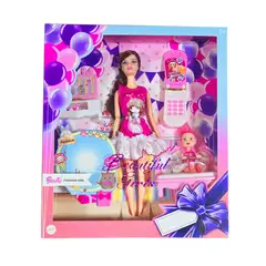 GENERICO - Muñeca Vestido Princesa Celular Accesorios Juguete Niña