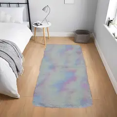 MITAPETE COM - Tapete Alfombra Pie De Cama Peludo 60 X 110 cms Blanco