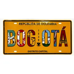 GENERICO - PLACA DECORATIVA DE AUTO BOGOTA