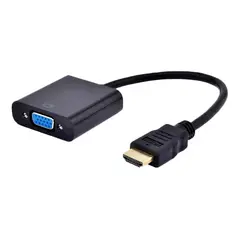 GENERICO - Cable Adaptador Convertidor Hdmi A Vga Con Conector Audio