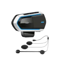 GENERICO - Audifonos Bluetooth para Moto Intercomunicador Radio FM Inalambrico