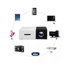 GENERICO - Mini Video Beam Proyector HD Led Usb Negro