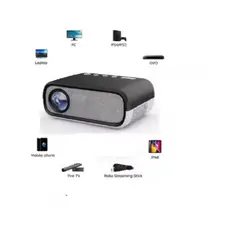 GENERICO - Mini Proyector Video Beam Cilindro 800 Lumens Multimedia Hd