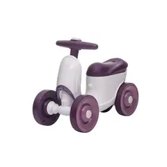 KIDSHOP - Carrito Impulso De Bebe Luces Y Sonido 6031 Morado-Blanco