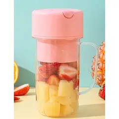 GENERICO - Mini Licuadora Con Vaso y Pitillo Eléctrica