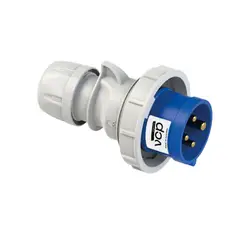 VCP - Clavija 220V 3P+T 9h IP67 Azul 16A CLA16/0142-9