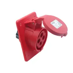 VCP - Toma Incrustar 440V 3P+T IP44 Rojo 16A TIN16/414-6f8