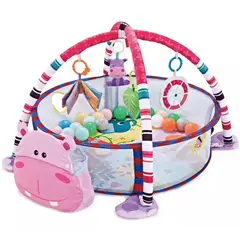 ONE PIXEL - Gimnasio Y Corral Para Bebe Hipopotamo Piscina De Pelotas