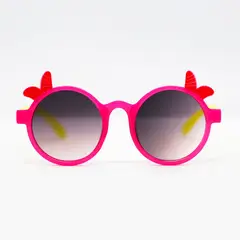 AT NIGHT SUNGLASSES - Gafas de sol At night NIÑOS redondas orejitas Rosa UV400