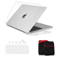 GENERICO - Carcasa + Teclado + Funda Macbook Air 13 A2337 A2179 M1 Transparente