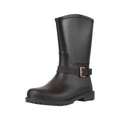 BOTTPLIE - Botas LLuvia Mediana Mujer Mylan - Negro Matte