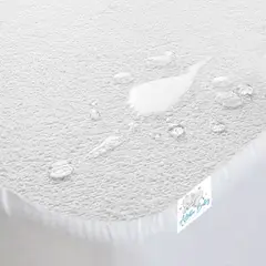 ALOHA BABY - Protector Antifluido Colchón Cuna 130x70x15 para Bebés