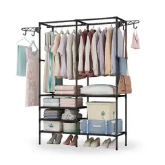 GENERICO - Closet Multifuncional 2 cuerpos, Organizador de Ropa y Zapatos