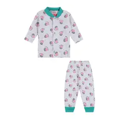 SANTANA - Pijama Bebé Niña Rosa Fuerte