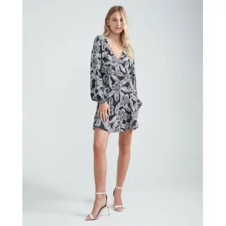 SEVEN SEVEN - Vestido Corto Con Estampado Floral Para Mujer Negro